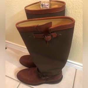 Chippewa 17” Vipercloth Snake Bite Resistant Oro Russet Leather Boots